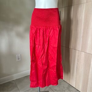 Wild Fable Women's Smocked Waist Maxi Skirt Size L